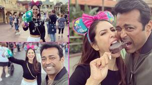 Leander Paes संग रोमांटिक डेट पर निकलीं Kim Sharma, डिज्नी थीम पार्क में की खूब मस्ती
