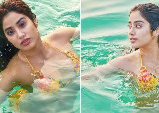 Janhvi Kapoor ने पीली बिकिनी पहनकर लगाई पूल में छलांग, देखें तस्वीरें