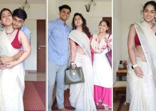 Ira Khan ने सासु मां की साड़ी पहनकर दिए बॉयफ्रेंड संग रोमांटिक पोज, देखें PICS