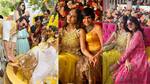 Mouni Roy-Suraj Nambiar Haldi and Mehendi: BBFs Arjun Bijlani, Mandira Bedi and others pose with the bride-to-be [UNSEEN PICS]