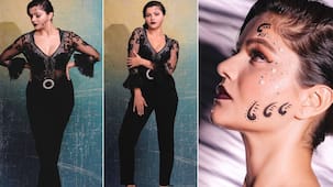Rubina Dilaik looks fierce in body-hugging gown with see-through sleeves; ‘Is it for Naagin?’ ask fans – see pics