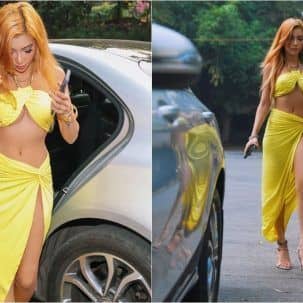Ramanand Sagar's great granddaughter Sakshi Chopra spotted making a bold statement in a waist-high slit maxi skirt and strapless twisted top – view pics thumbnail