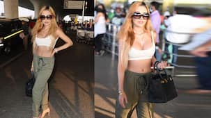 Sakshi Chopra stuns at airport; Ramanand Sagar's granddaughter flaunts ample curves in a pushup bra – view pics