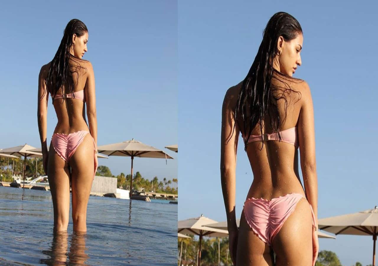 Sexy! Disha Patani Raises Heat In A Blue Bikini, Tiger Shroff's