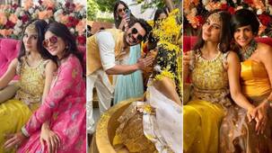 Mouni Roy Haldi Ceremony: अपनी ऑन स्क्रीन पत्नी को अर्जुन बिजलानी ने लगाई हल्दी, इन सितारों ने भी जमाया रंग