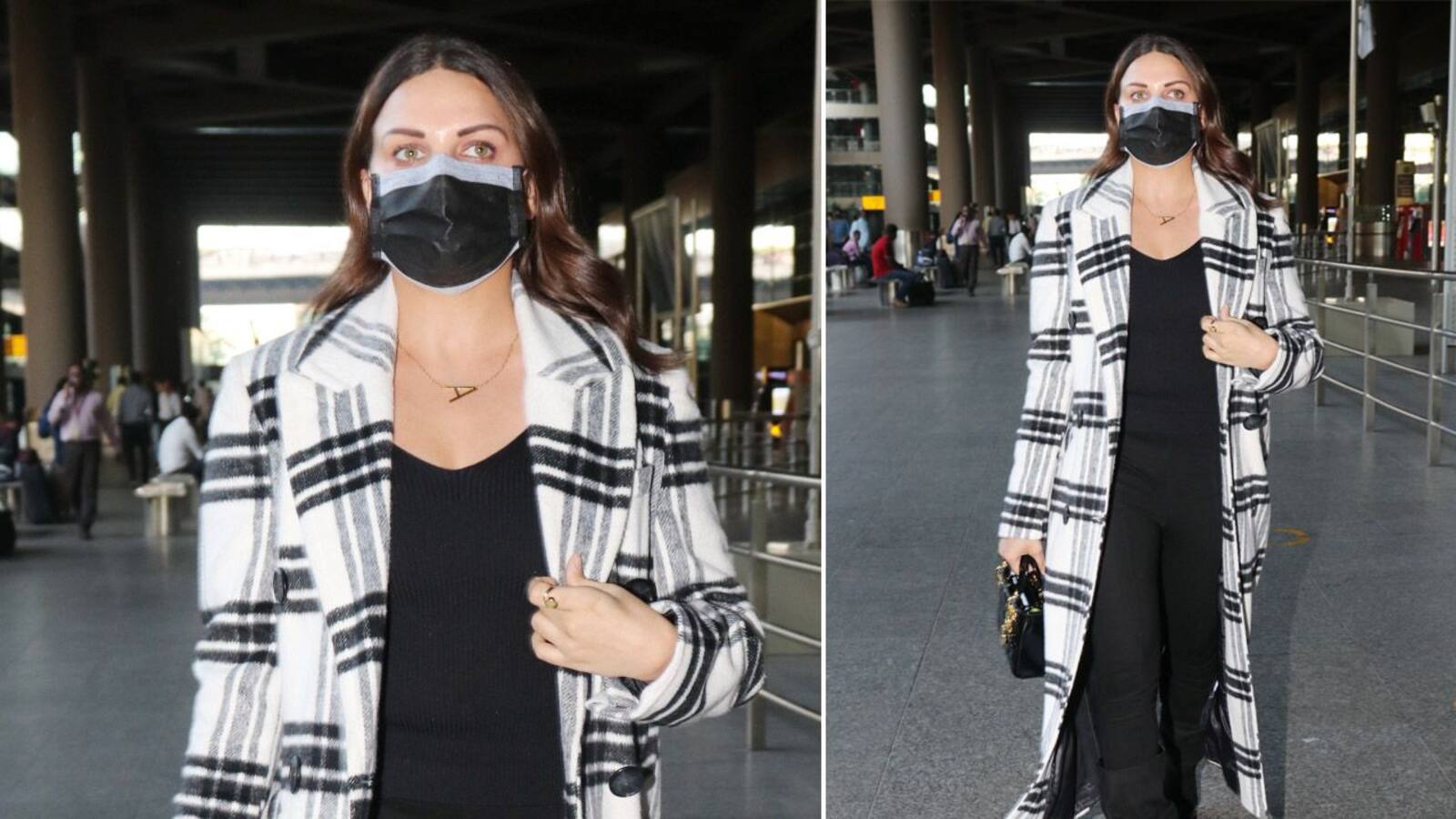 Himanshi Khurana's stylish airport appearance