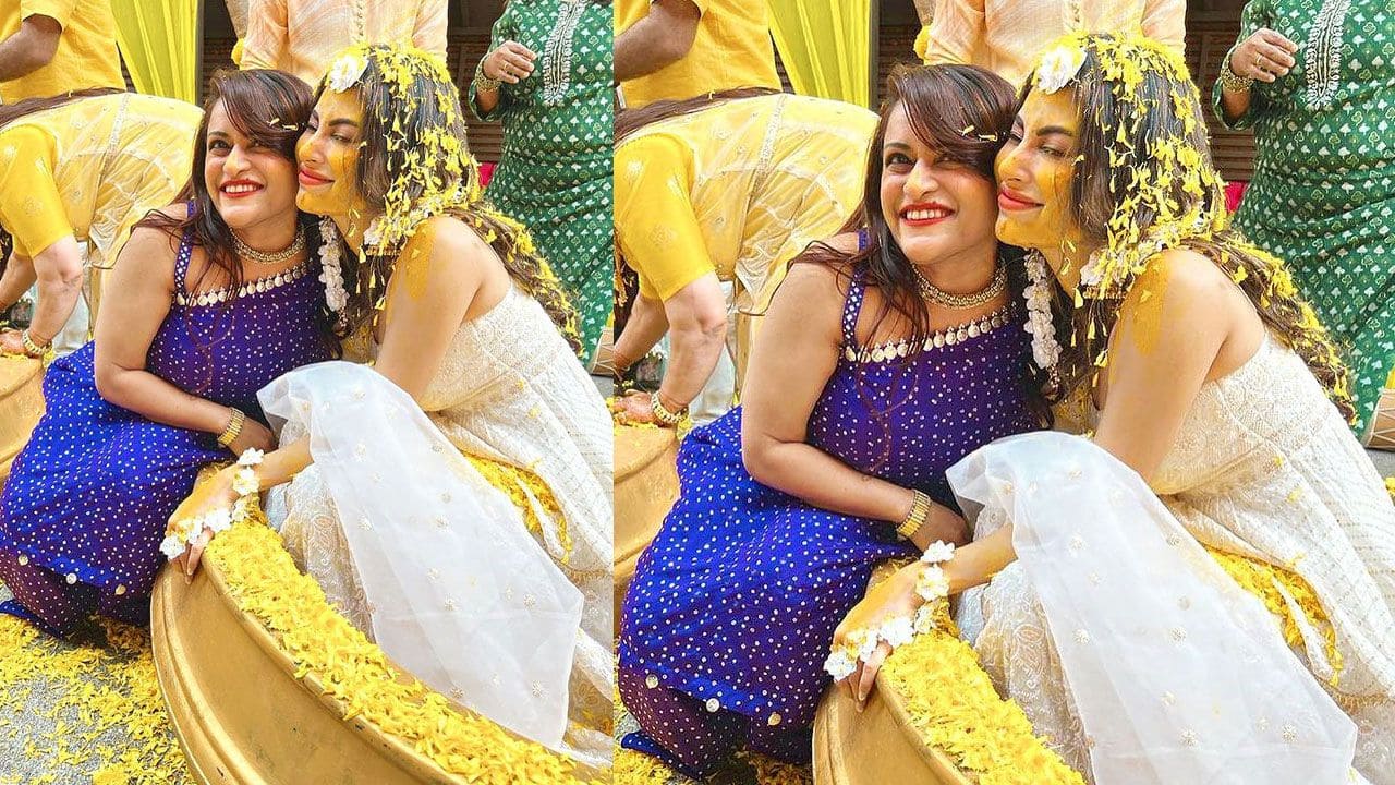 Mouni Roy-Suraj Nambiar Haldi: Rohini with the bride-to-be