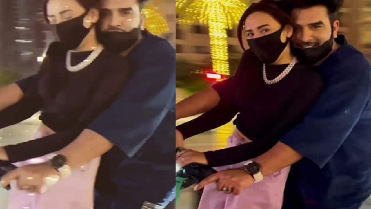 Paras Chhabra And Mahira Sharma Go On An Electric Scooter Ride In Dubai Fans Cannot Get Over