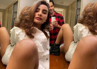 Rajkummar Rao shares a mirror selfie with Patralekhaa but the bizzare angle grabs all attention