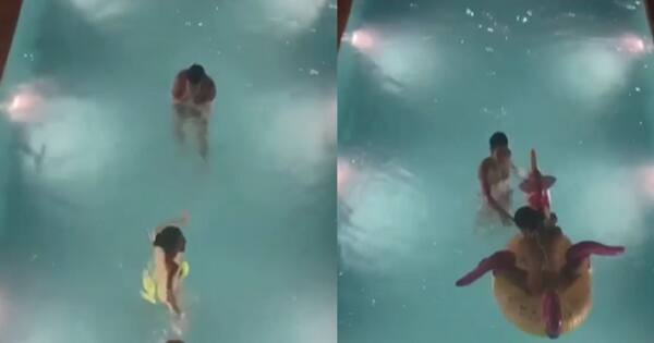 Video of Sara and Ibrahim swimming together goes VIRAL again; netizens slam siblings saying, ‘Kuch toh sharam karo’