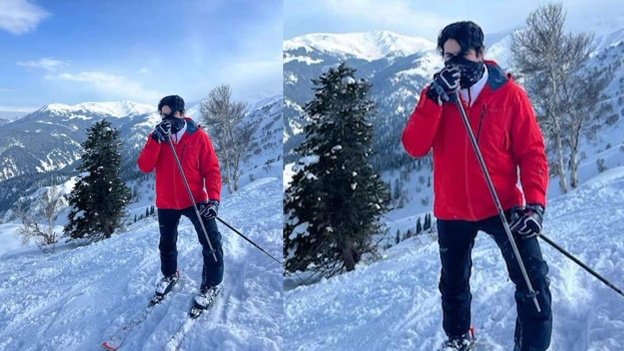 कश्मीर की वादियों में इब्राहिम अली खान ने जमकर स्नो स्कीइंग का मजा लिया है। जिसकी तस्वीरें सोशल मीडिया पर वायरल हो रही हैं।