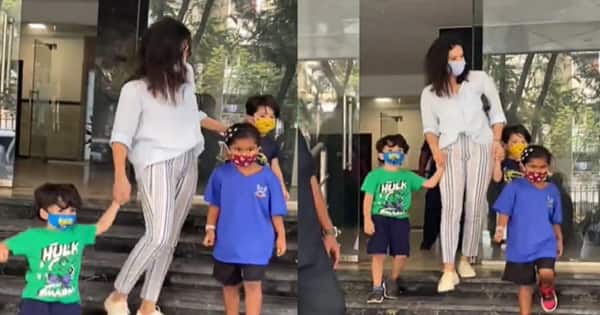 Sunny Leone trolled for never holding Nisha Weber&amp;#39;s hand, netizens claim  she adopted her only for publicity: watch video