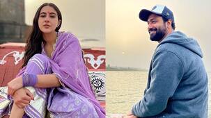 Sara Ali Khan-Vicky Kaushal enjoy the calm by the banks of river Narmada as they wrap up shoot in Indore [VIEW PICS]