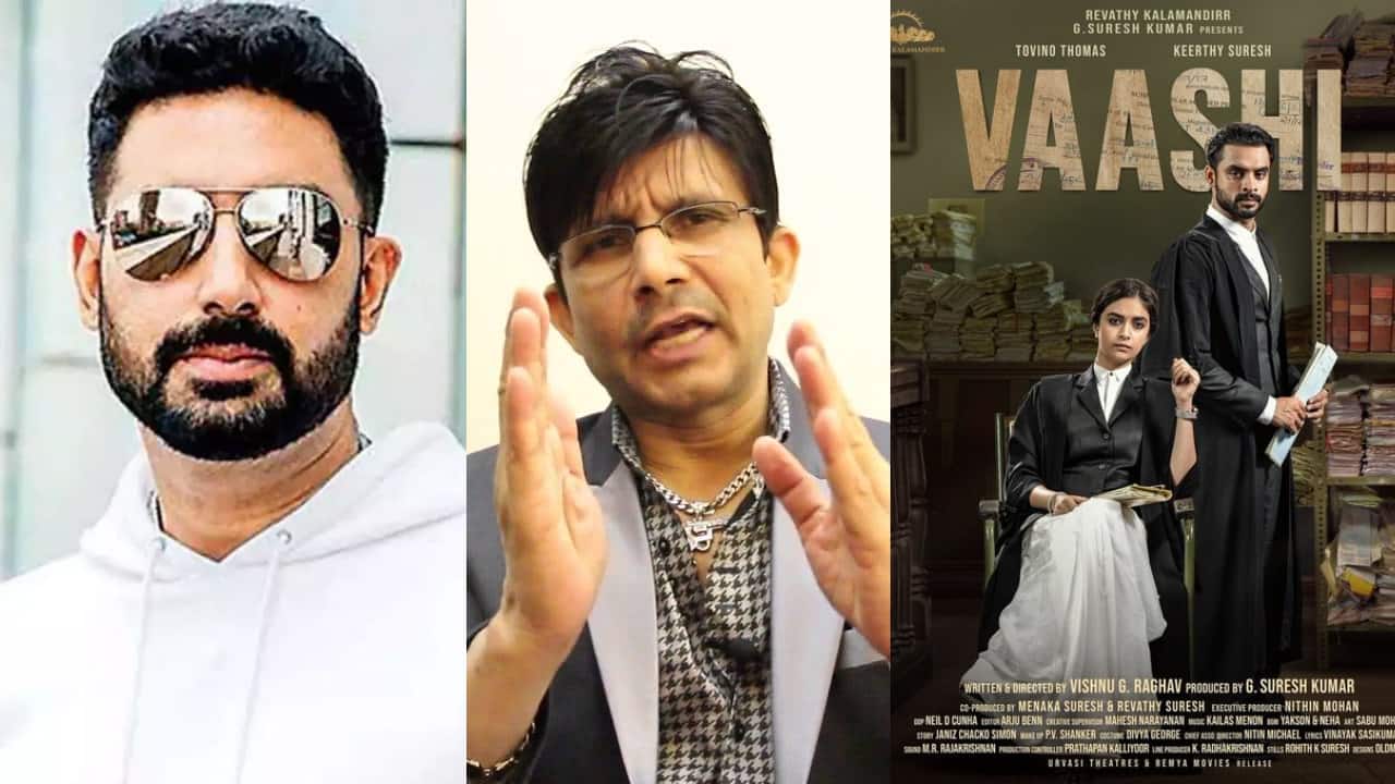 Abhishek Bachchan praises Keerthy Suresh-Tovino Thomas' Vaashi; KRK tries  to troll him, but the actor's savage response wins netizens' hearts