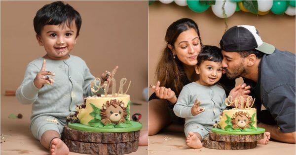 Anita Hassanandani, Rohit Reddy’s son Aaravv turns one; happy parents celebrate birthday in Goa – view pics