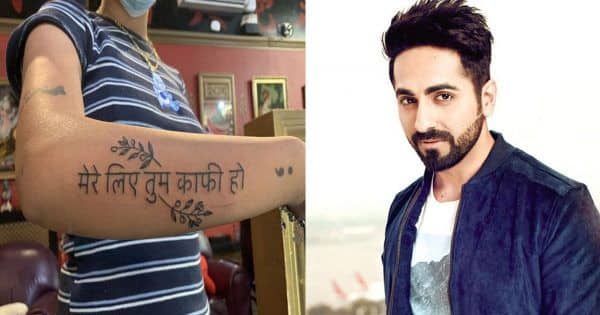 Ayushmann Khurrana’s fan tattoos lyrics of his song ‘Mere Liye Tum Kaafi Ho’ on her arm