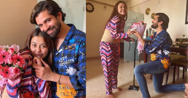 Vishal Singh proposes Devoleena Bhattacharjee with a huge solitaire ring – view pics