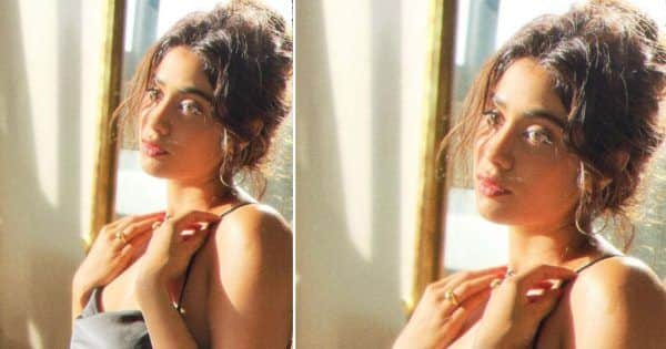 Janhvi Kapoor stuns in a low-neck strappy black dress