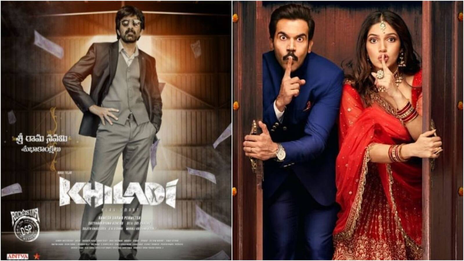 Khiladi vs Badhaai Do, Valimai vs Gangubai Kathiawadi, and more South