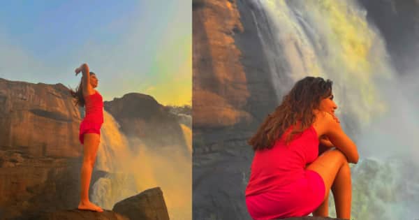 Samantha Ruth Prabhu enjoys a serene view of Athirappilly Falls [PICS and video]