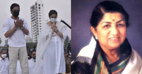 Shah Rukh Khan attended Lata Mangeshkar's funeral with Manager Pooja