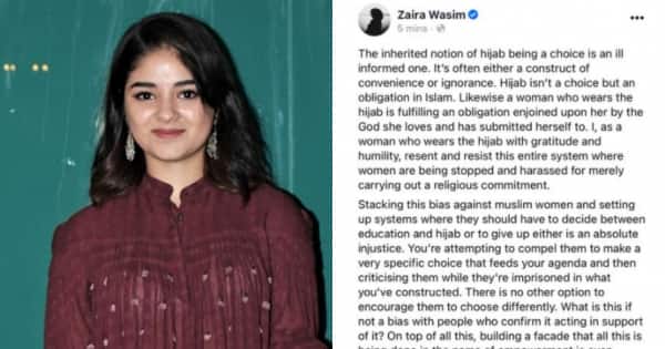 Zaira Wasim REACTS to the Hijab Row; says, ‘Hijab isn’t a choice but…’ 