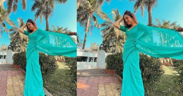 Ankita Lokhande recreates Sridevi’s iconic blue-saree look from Mr. India – view pics