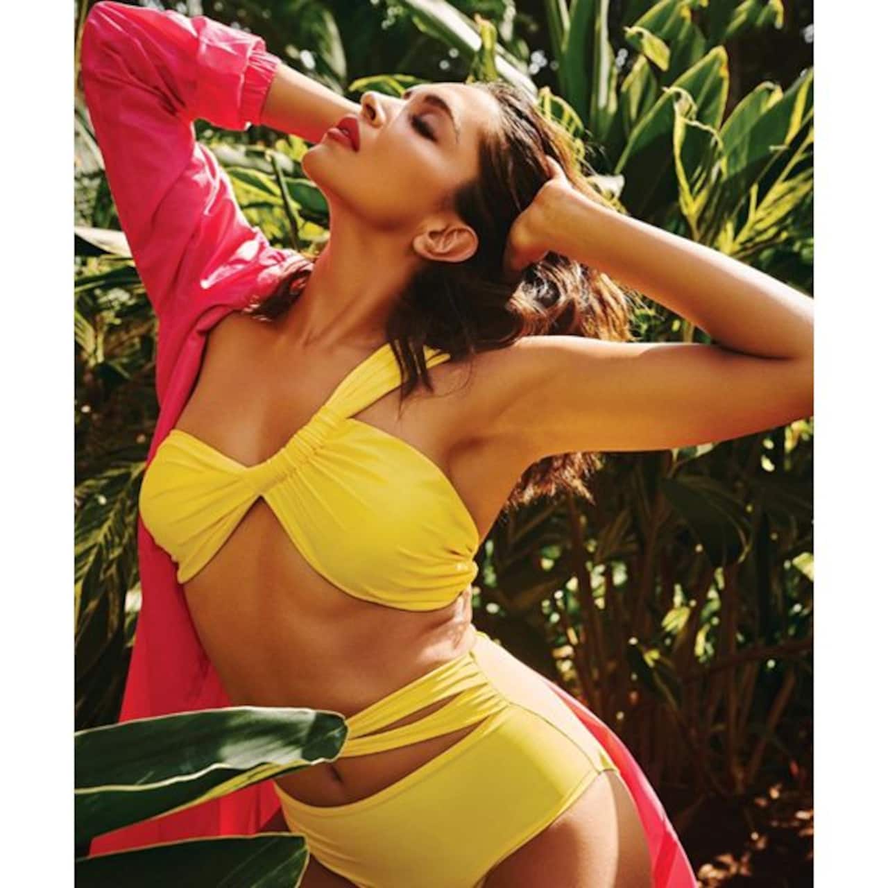Deepika Padukone in a yellow bikini