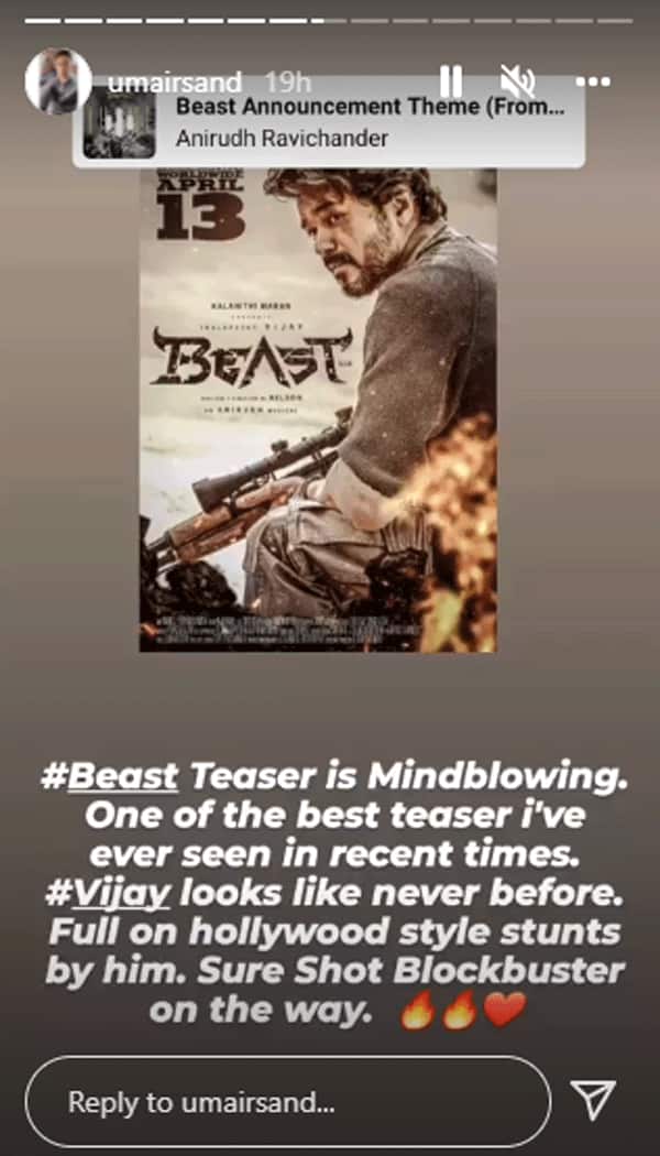 हिंदी सिनेमाघर हिलाएंगे थलापति विजय, धांसू है बीस्ट का टीजर: Thalapathy  Vijay's film beast Hindi Teaser FIRST review out - South Gossips