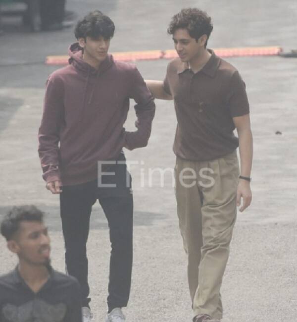 Agastya Nanda too joined the girls for the look test