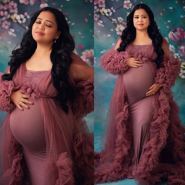 Bharti Singh is one gorgeous mom-to-be as she poses in a tulle gown ...