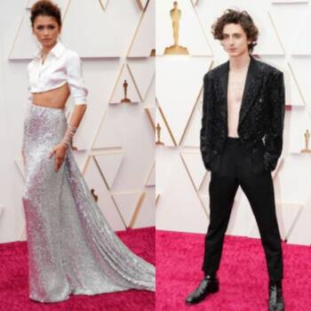 Zendaya and Timothée Chalamet at 2022 Oscars Cause Spike in 'Unisex  Fashion' Searches