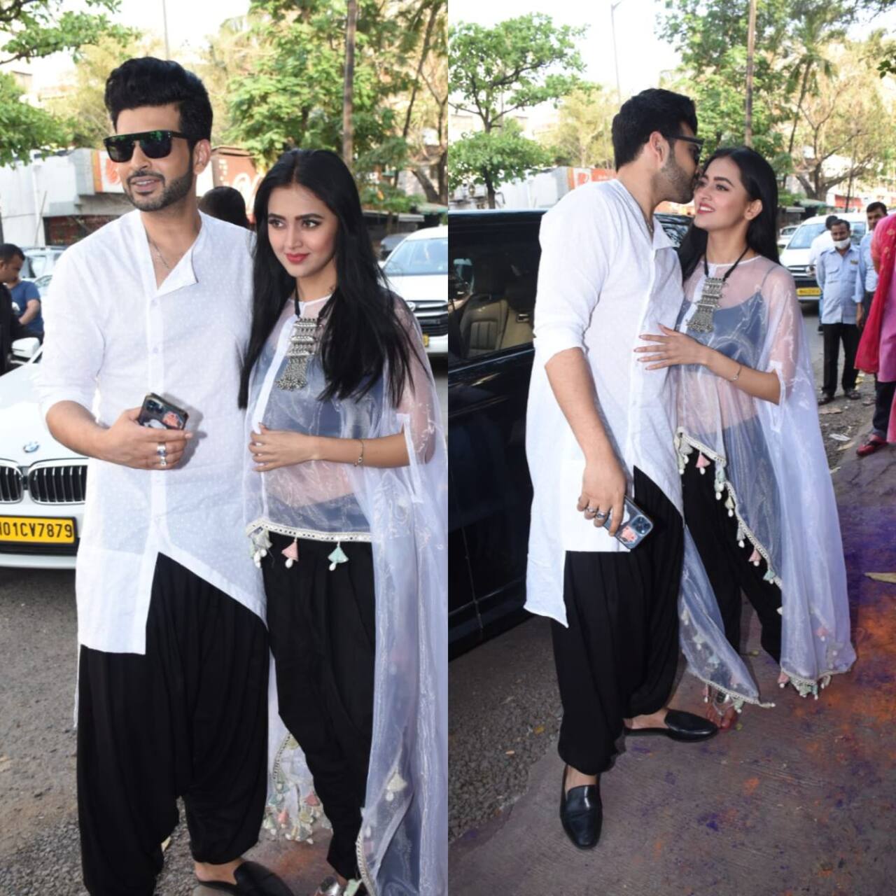 Naagin 6 actress Tejasswi Prakash gets a kiss from beau Karan Kundrra at Ankita Lokhande and Vicky Jain’s Holi bash; here's what paps called them – watch video