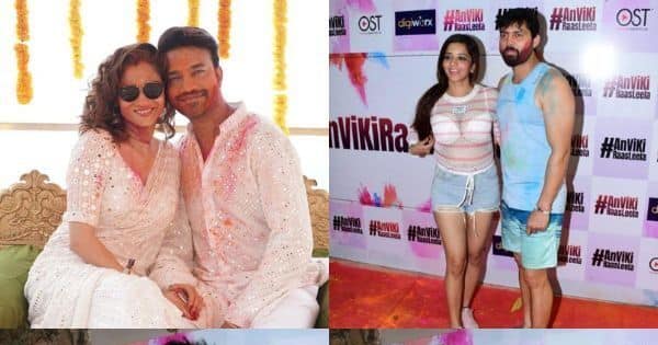 Holi 2022: Ankita Lokhande-Vicky Jain make a SPLASH with their first festive party post marriage;  – view pics