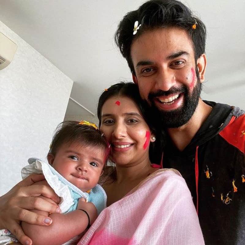 Amid rumours of trouble in marriage, Charu Asopa and Rajeev Sen celebrate first Holi with their daughter Ziana