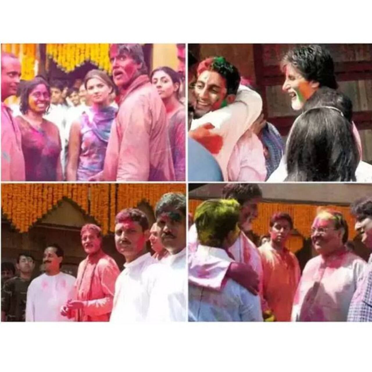Amitabh Bachchan's Holi celebration