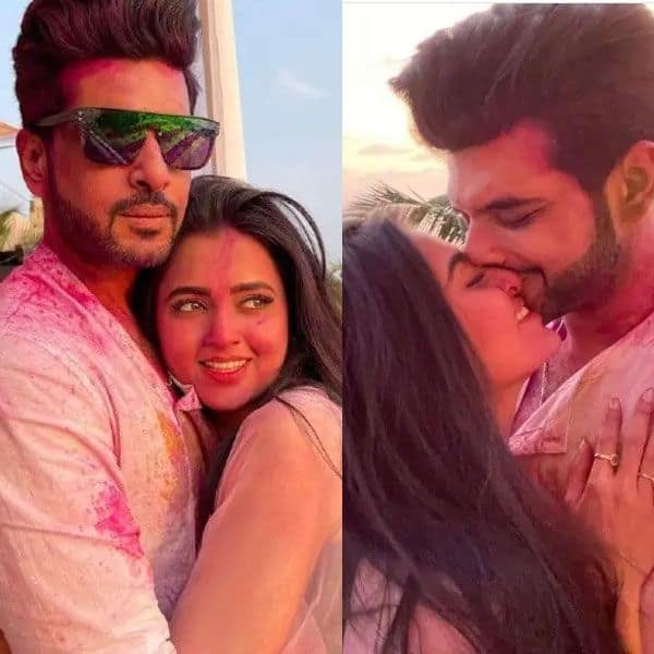 Naagin 6 Actress Tejasswi Prakash And Karan Kundrra's First Holi As A ...