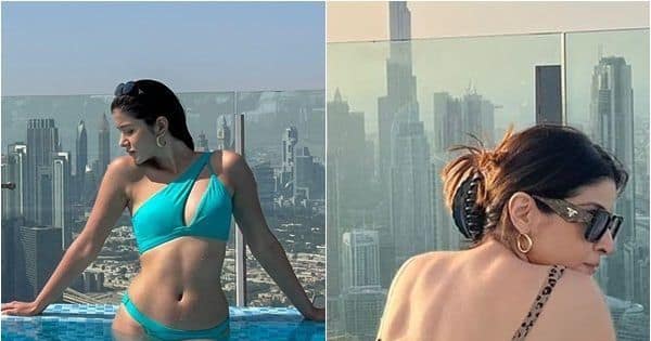 Mother-daughter duo Shanaya Kapoor and Maheep Kapoor stun in bikinis by the pool in Dubai – view pics