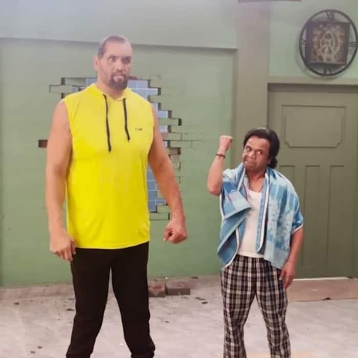 राजपाल ने खली के साथ किया है काम