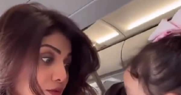 Shilpa Shetty and her daughter Samisha’s flight conversation is just too adorable to miss – watch video