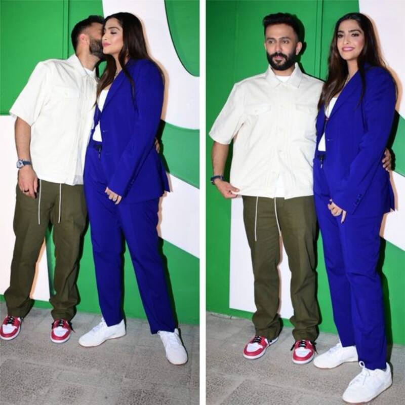 Mom-to-be Sonam Kapoor steps out with hubby Anand Ahuja for the first time post pregnancy announcement – ​​watch video