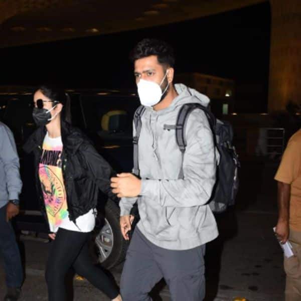 बीती रात एयरपोर्ट पर दिखे कटरीना कैफ और विक्की कौशल