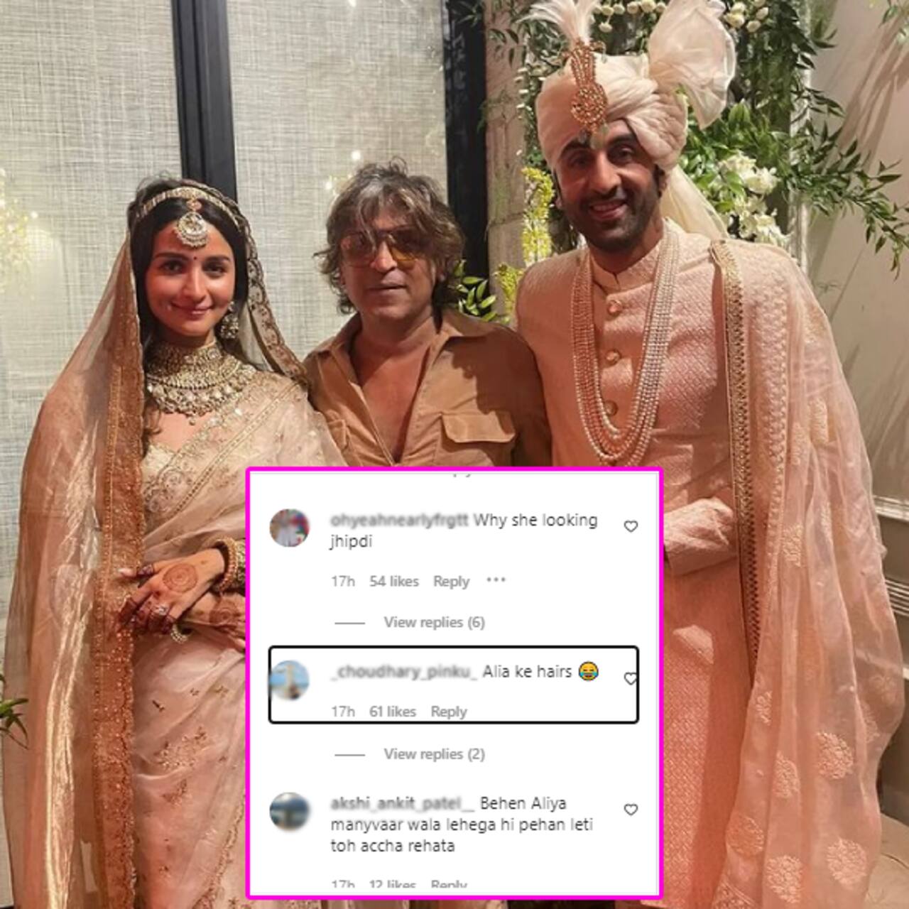 Fans not happy with Alia Bhatt's wedding outfit