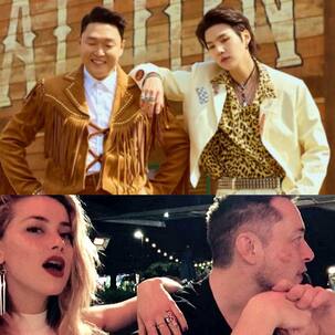 Trending Hollywood News Today: Amber Heard, Elon Musk relationship deets out, ARMY trips over BTS' Suga and PSY's song That That and more