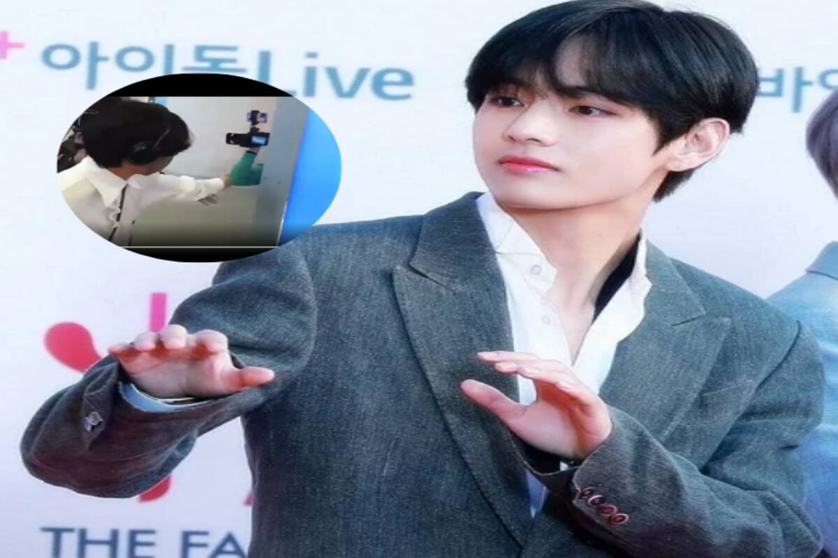 BTS' V aka Kim Taehyung wins hearts by saving a female reporter from  bumping into a pillar – watch video
