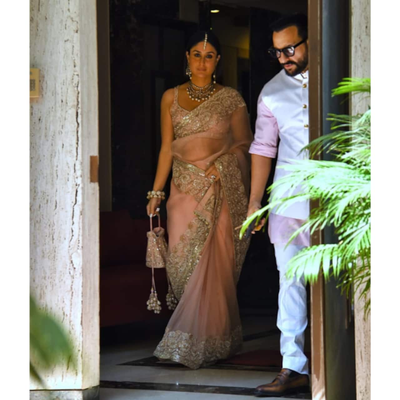 Mr and Mrs Khan head to the wedding
