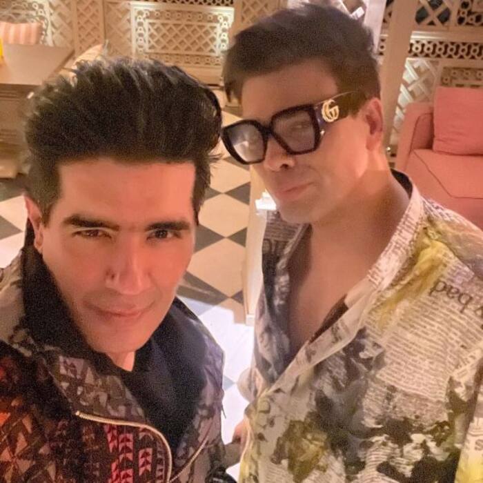Manish Malhotra and Karan Johar