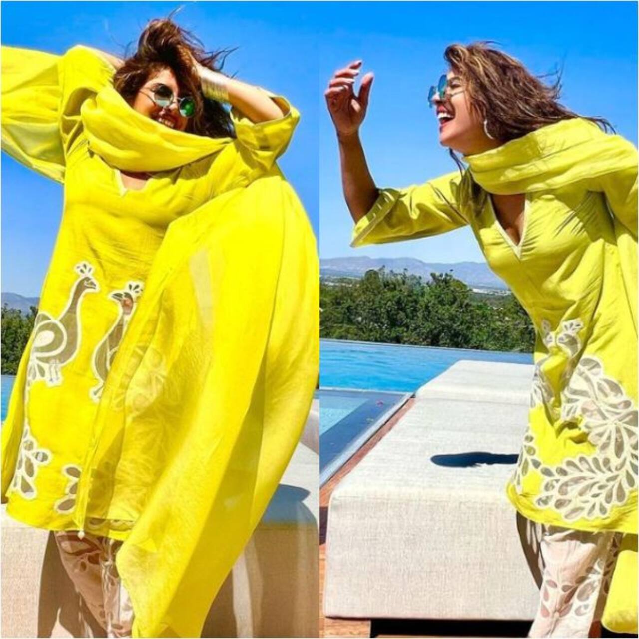 Priyanka Chopra dons a yellow salwar suit; fans go gaga over her Desi ...