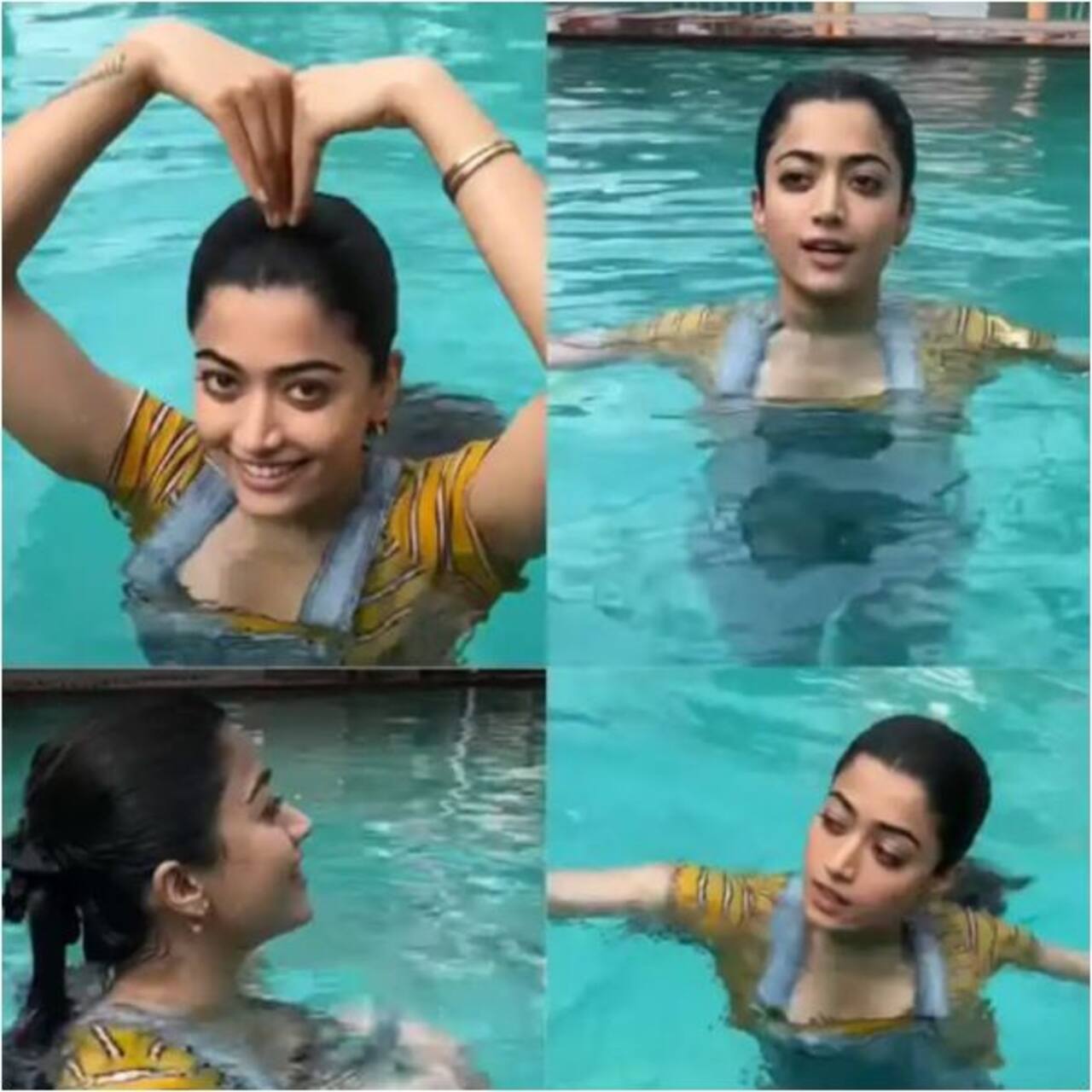 Pushpa actress Rashmika Mandanna’s swimming pool video goes viral