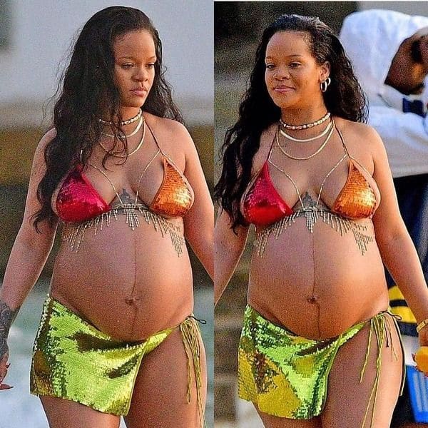 Rihanna relishes mangoes in her full pregnancy